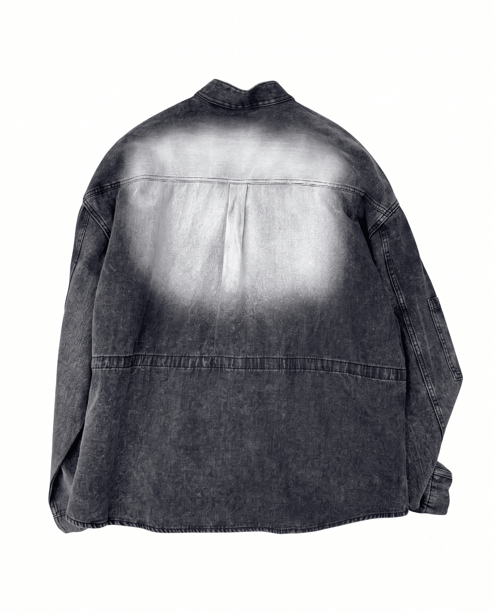 Runner Denim Shirt Jacket Black - LIKELIHOOD
