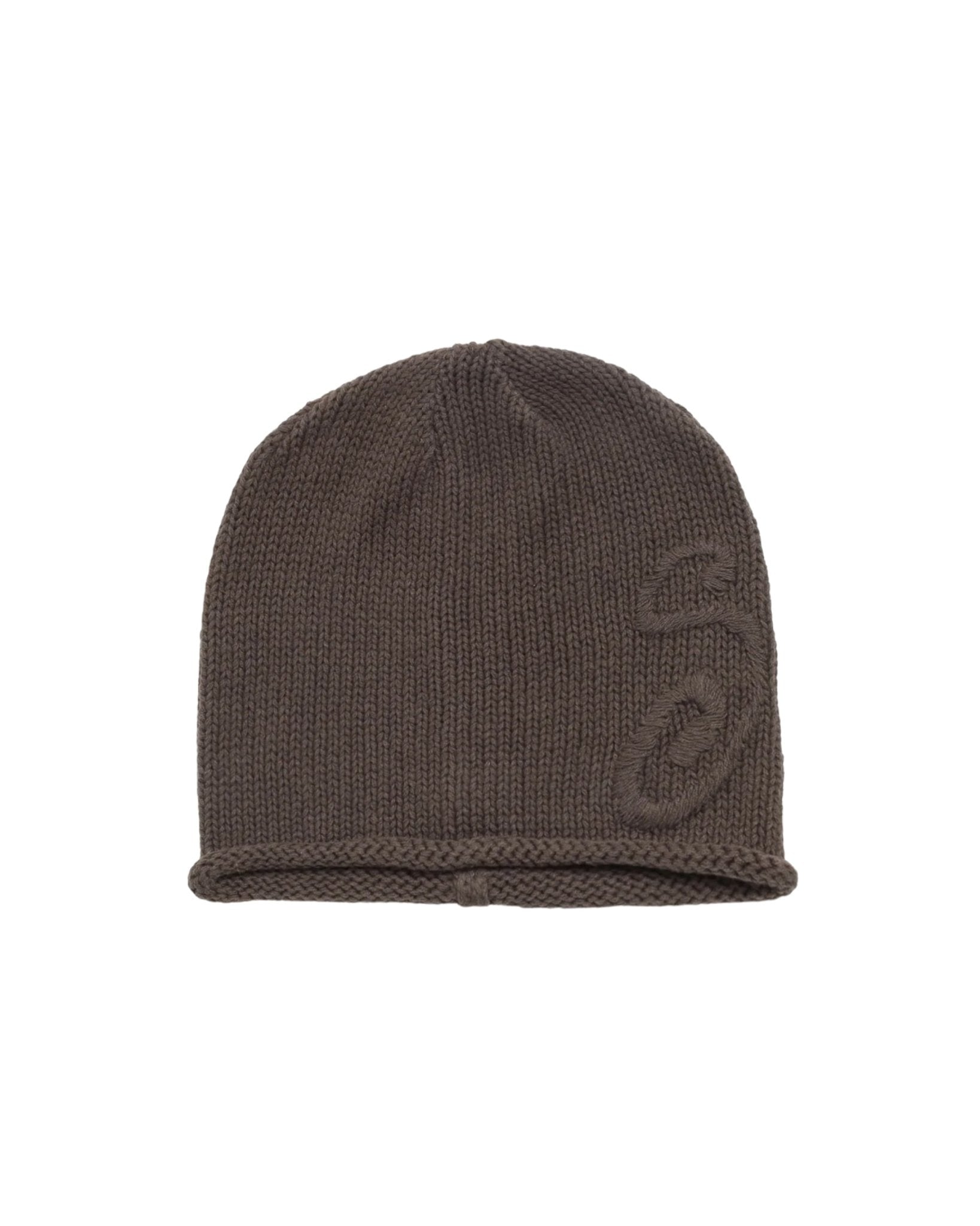 S Knit Skullcap Brown - LIKELIHOOD