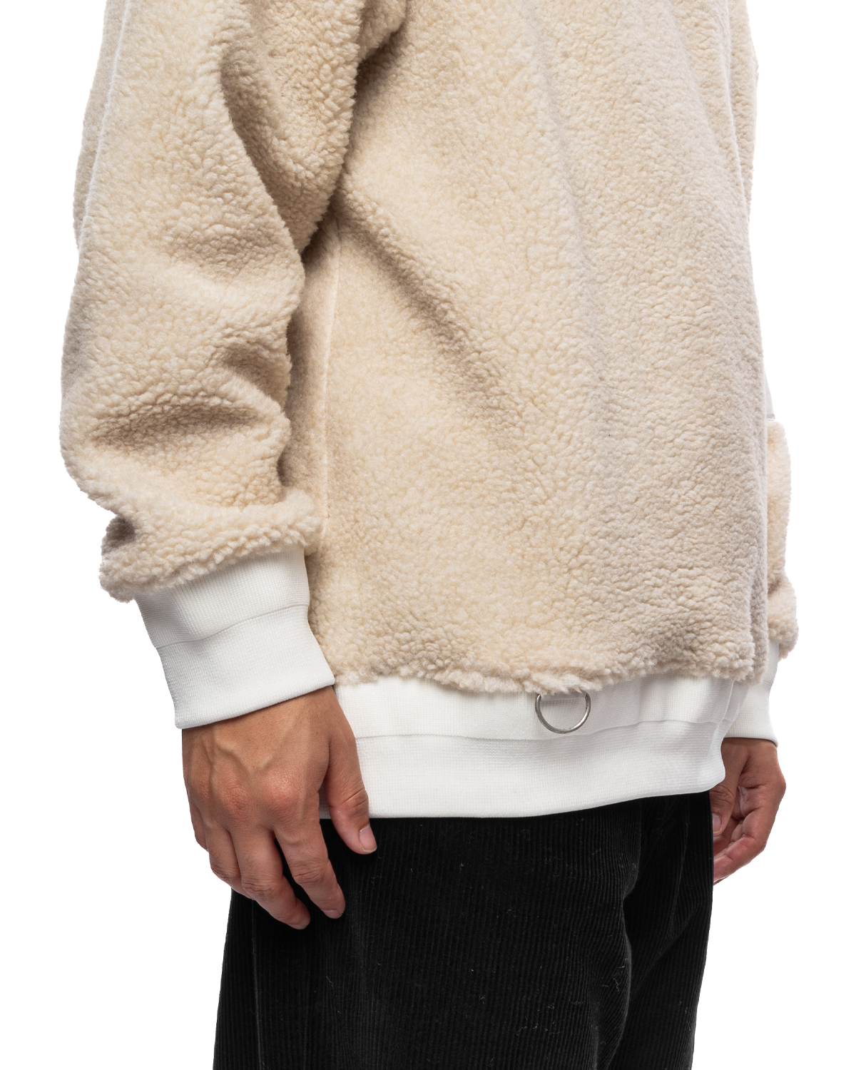 UP2C4810 Sherpa Pullover Off White
