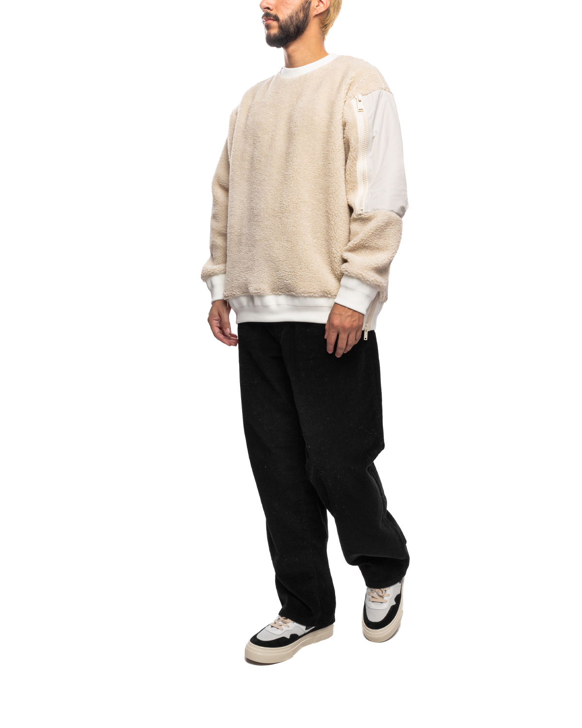 UP2C4810 Sherpa Pullover Off White