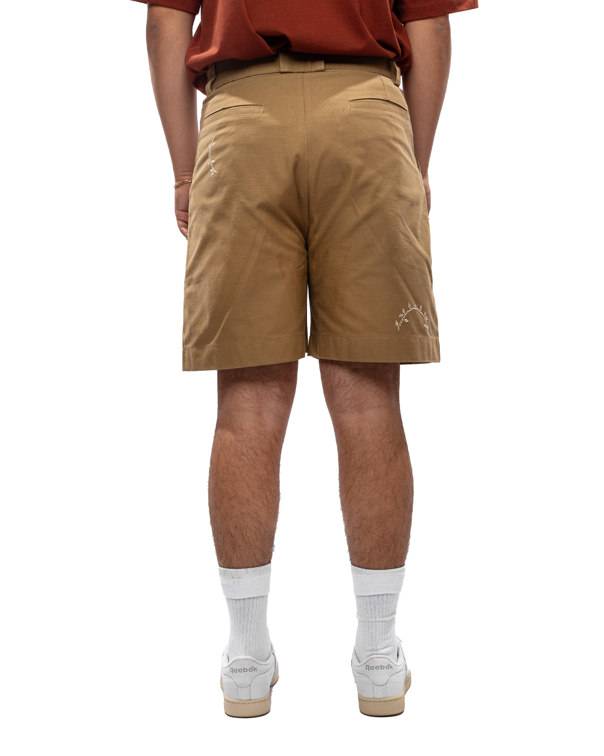 Nafnuf Cotton Cargo Shorts Beige