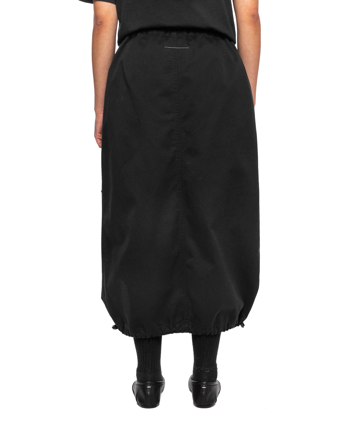 Cotton Gabardine Midi Skirt