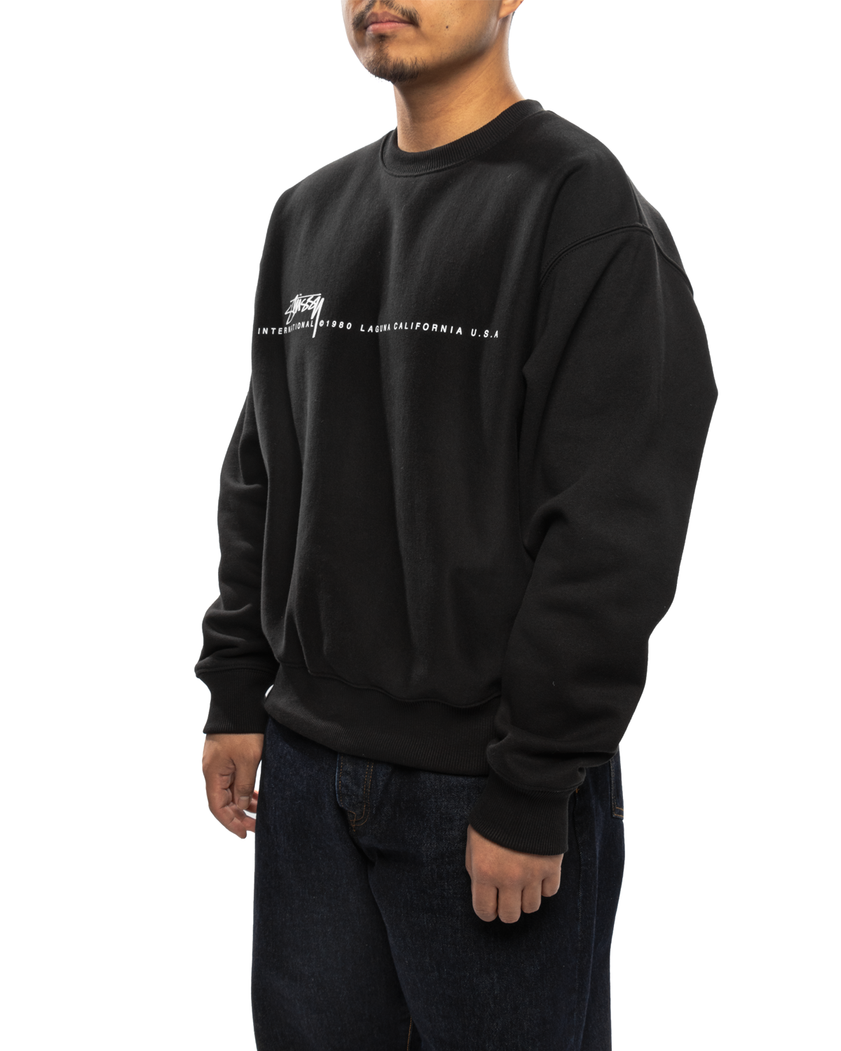 新発売 Stussy LIKELIHOOD – Black Crewneck 80 Smooth トップス