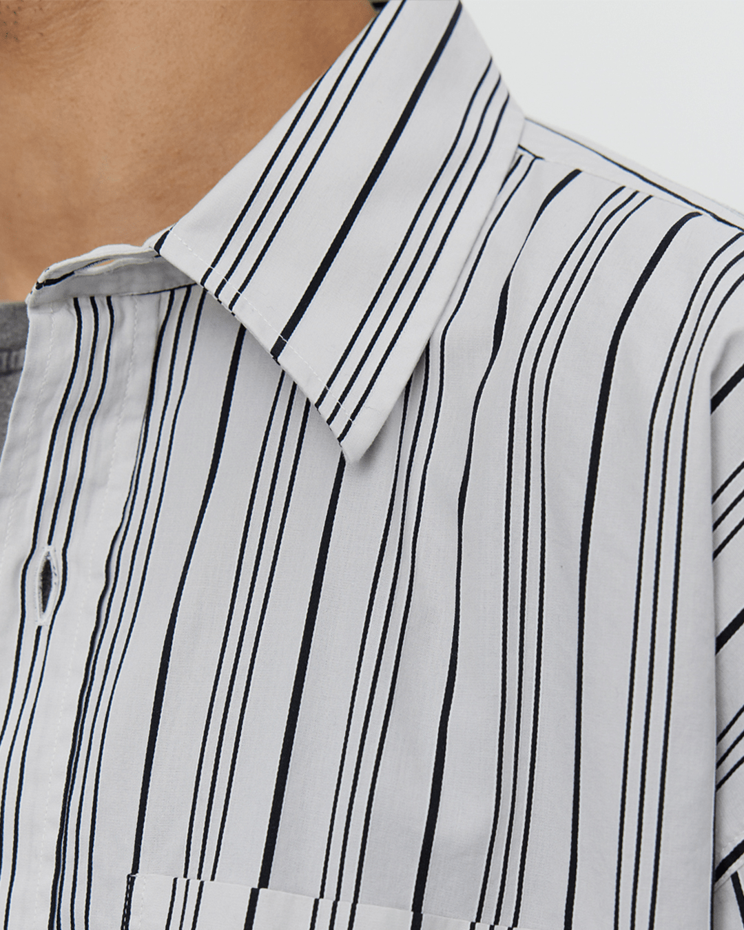 Snooze Shirt Grey Raised Stripe - LIKELIHOOD
