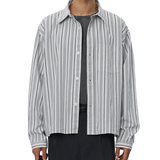 Snooze Shirt Grey Raised Stripe - LIKELIHOOD