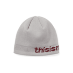 SP - Logo No Cuff Beanie Off White - LIKELIHOOD