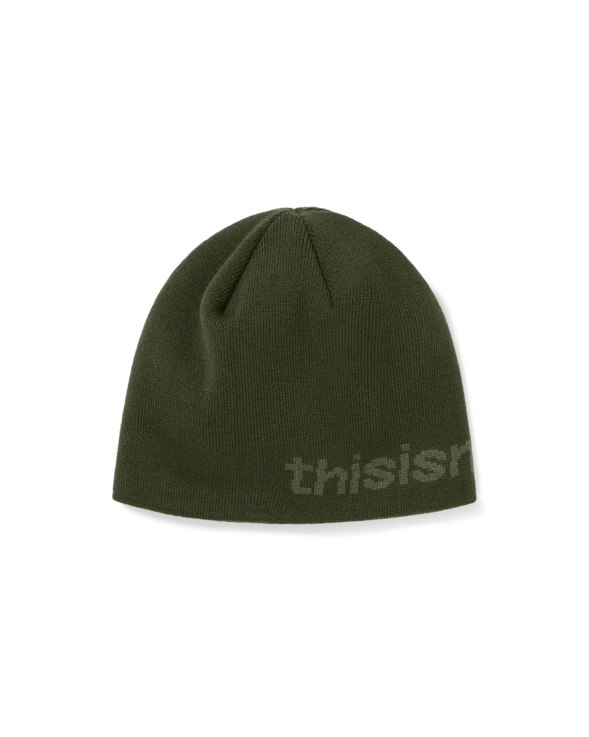 SP - Logo No Cuff Beanie Olive - LIKELIHOOD