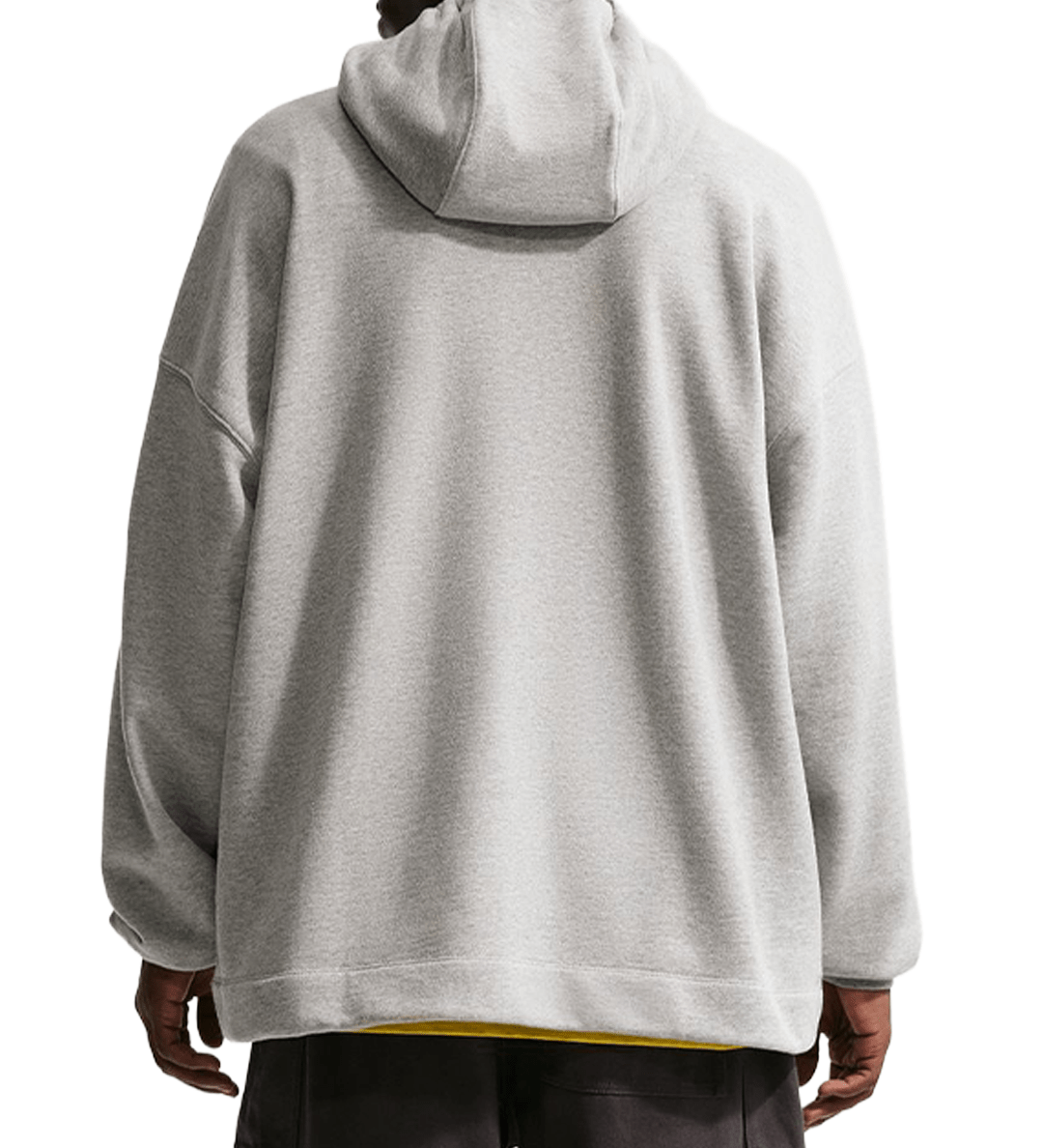Sportswear Club Oversized French Terry Pullover Hoodie Dark Grey Heather - LIKELIHOOD