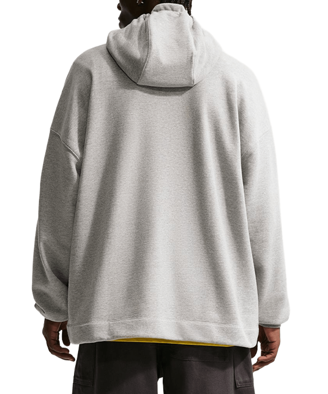 Sportswear Club Oversized French Terry Pullover Hoodie Dark Grey Heather - LIKELIHOOD