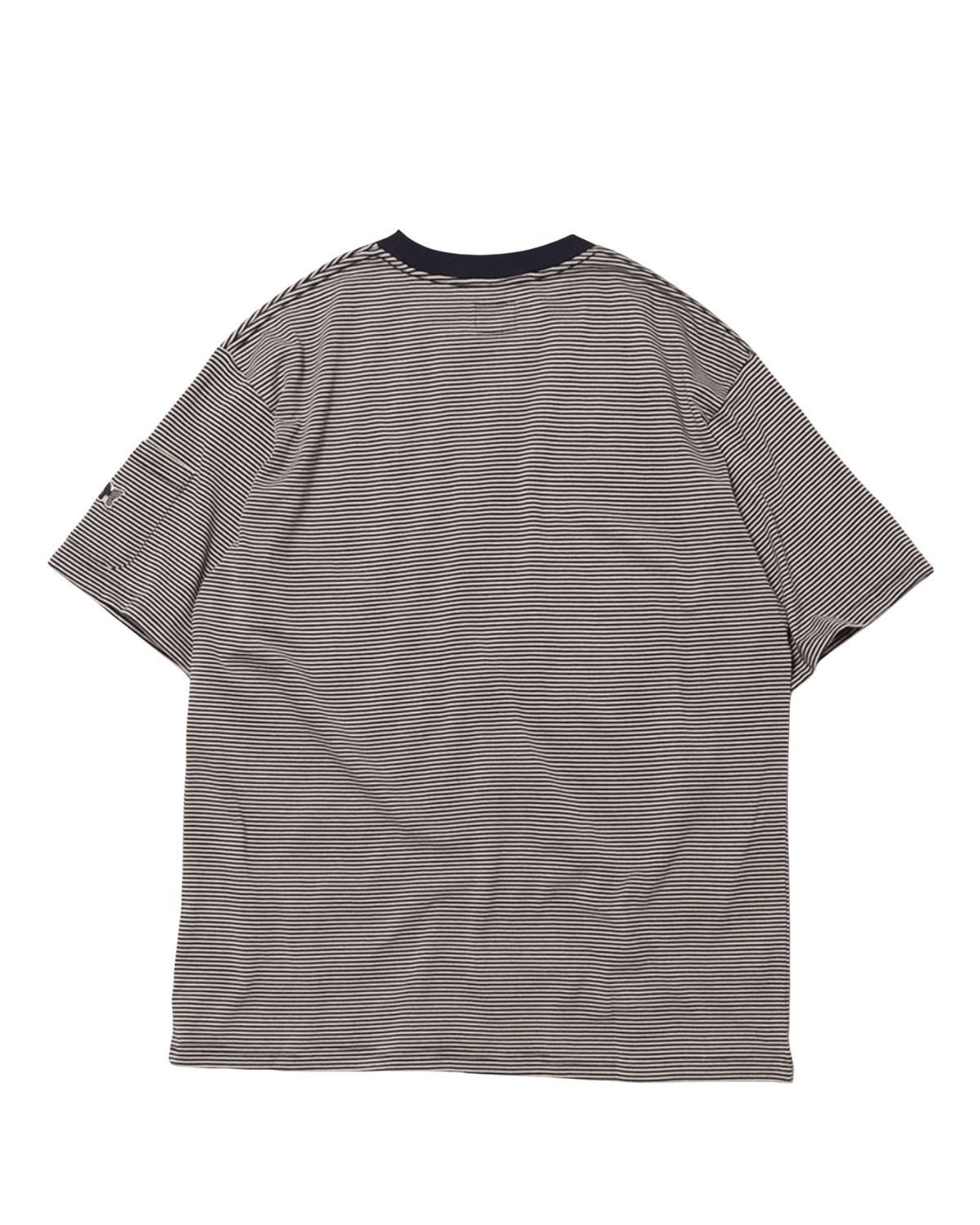 S/S Crew Neck Tee - Cotton Stripe Jersey Navy/Beige - LIKELIHOOD