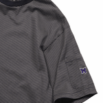 S/S Crew Neck Tee - Cotton Stripe Jersey Navy/Beige - LIKELIHOOD