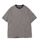 S/S Crew Neck Tee - Cotton Stripe Jersey Navy/Beige - LIKELIHOOD