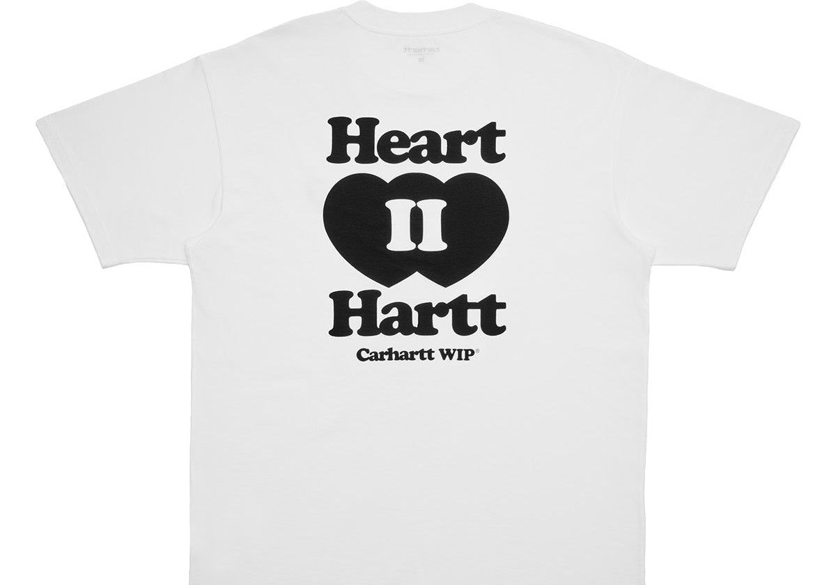 S/S Heart II Hartt T-Shirt White - LIKELIHOOD