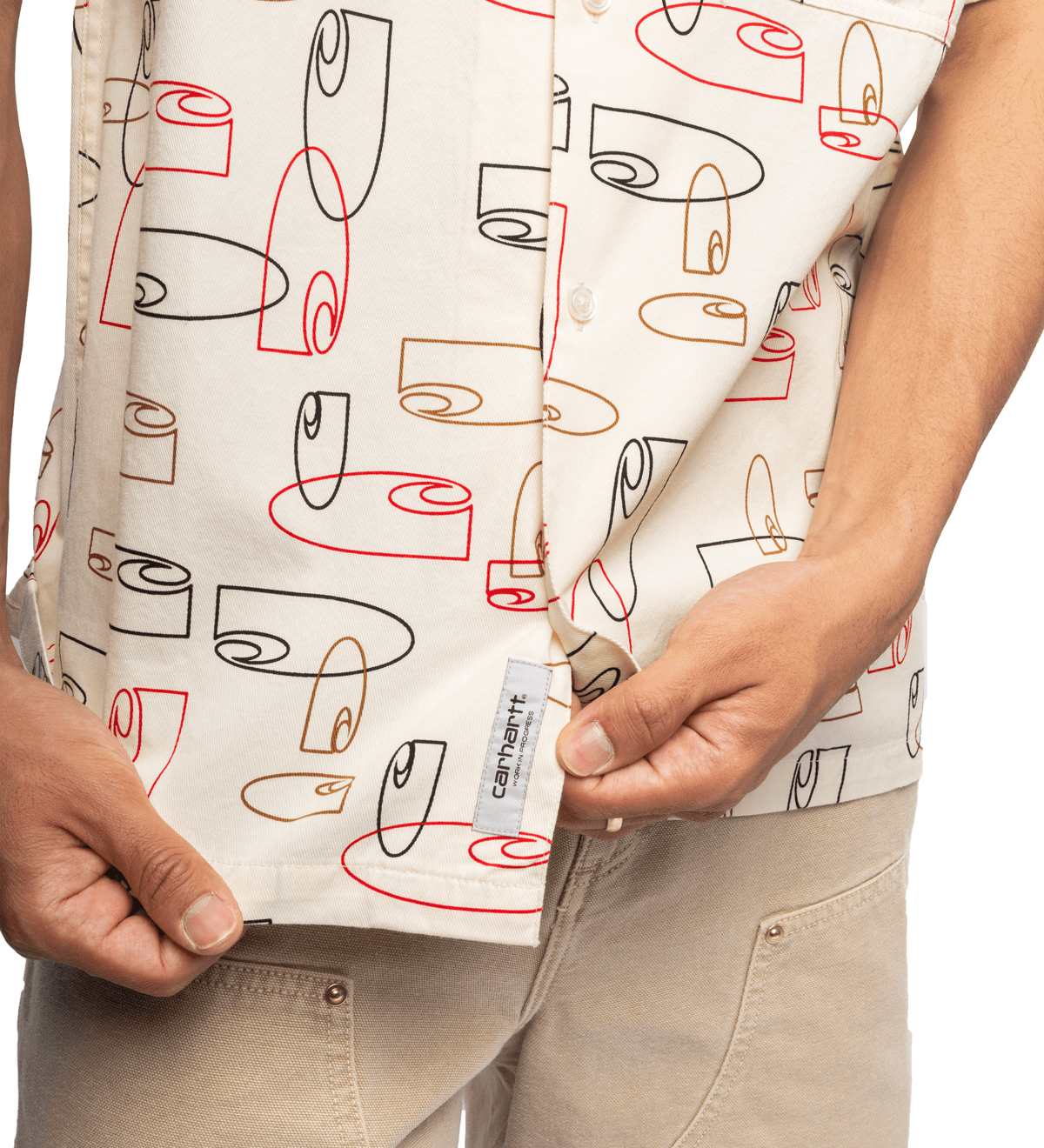 S/S Sumor Shirt OUTLINE PRINT, WAX - LIKELIHOOD