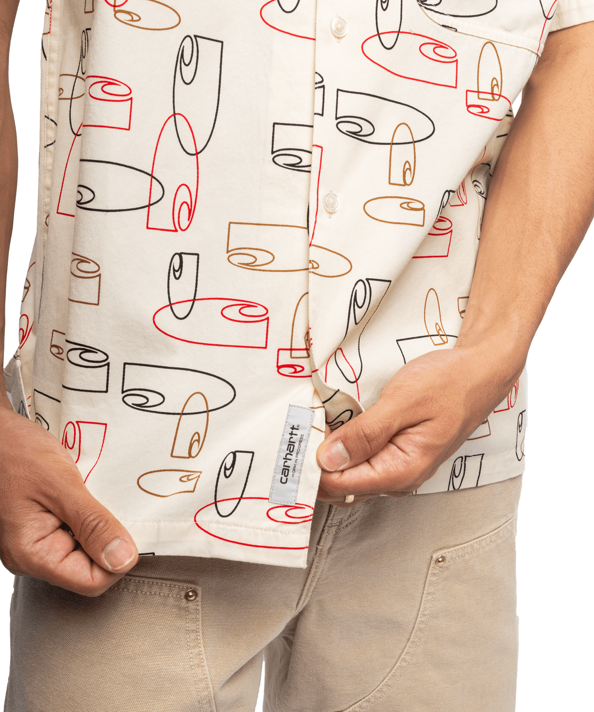 S/S Sumor Shirt OUTLINE PRINT, WAX - LIKELIHOOD