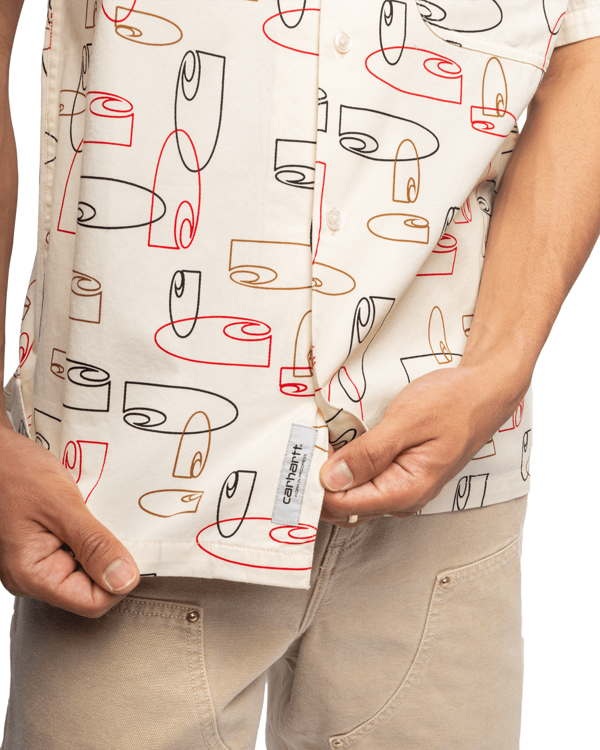 S/S Sumor Shirt OUTLINE PRINT, WAX - LIKELIHOOD