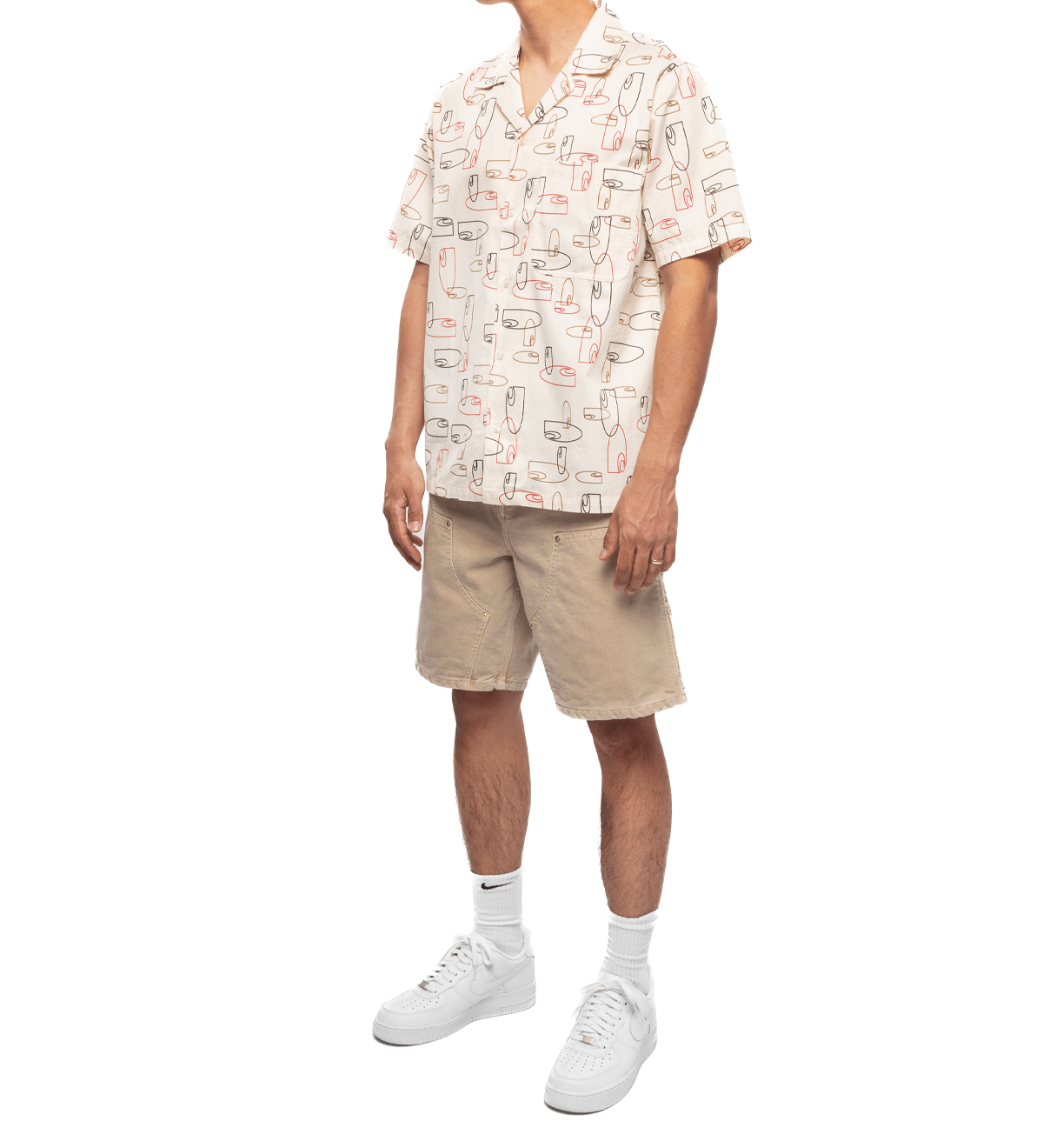 S/S Sumor Shirt OUTLINE PRINT, WAX - LIKELIHOOD