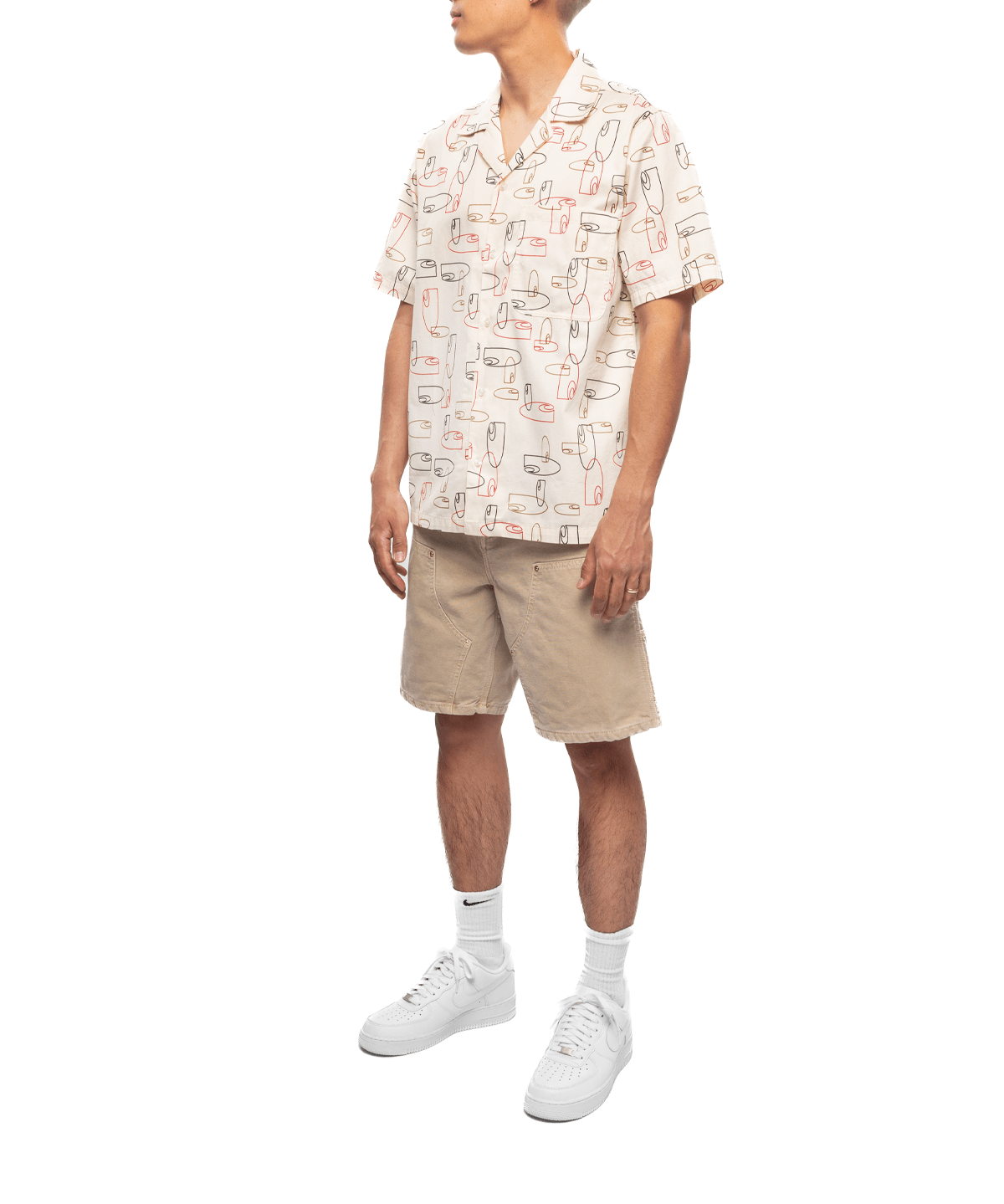 S/S Sumor Shirt OUTLINE PRINT, WAX - LIKELIHOOD