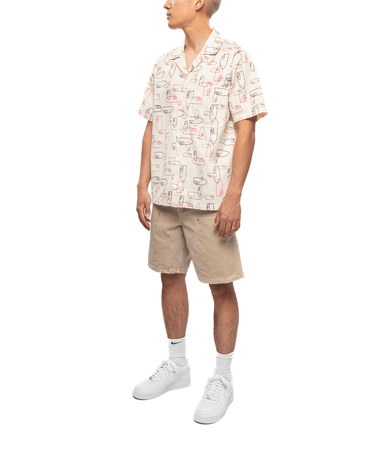 S/S Sumor Shirt OUTLINE PRINT, WAX - LIKELIHOOD