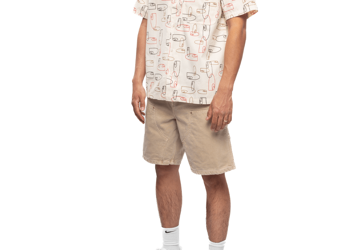 S/S Sumor Shirt OUTLINE PRINT, WAX - LIKELIHOOD