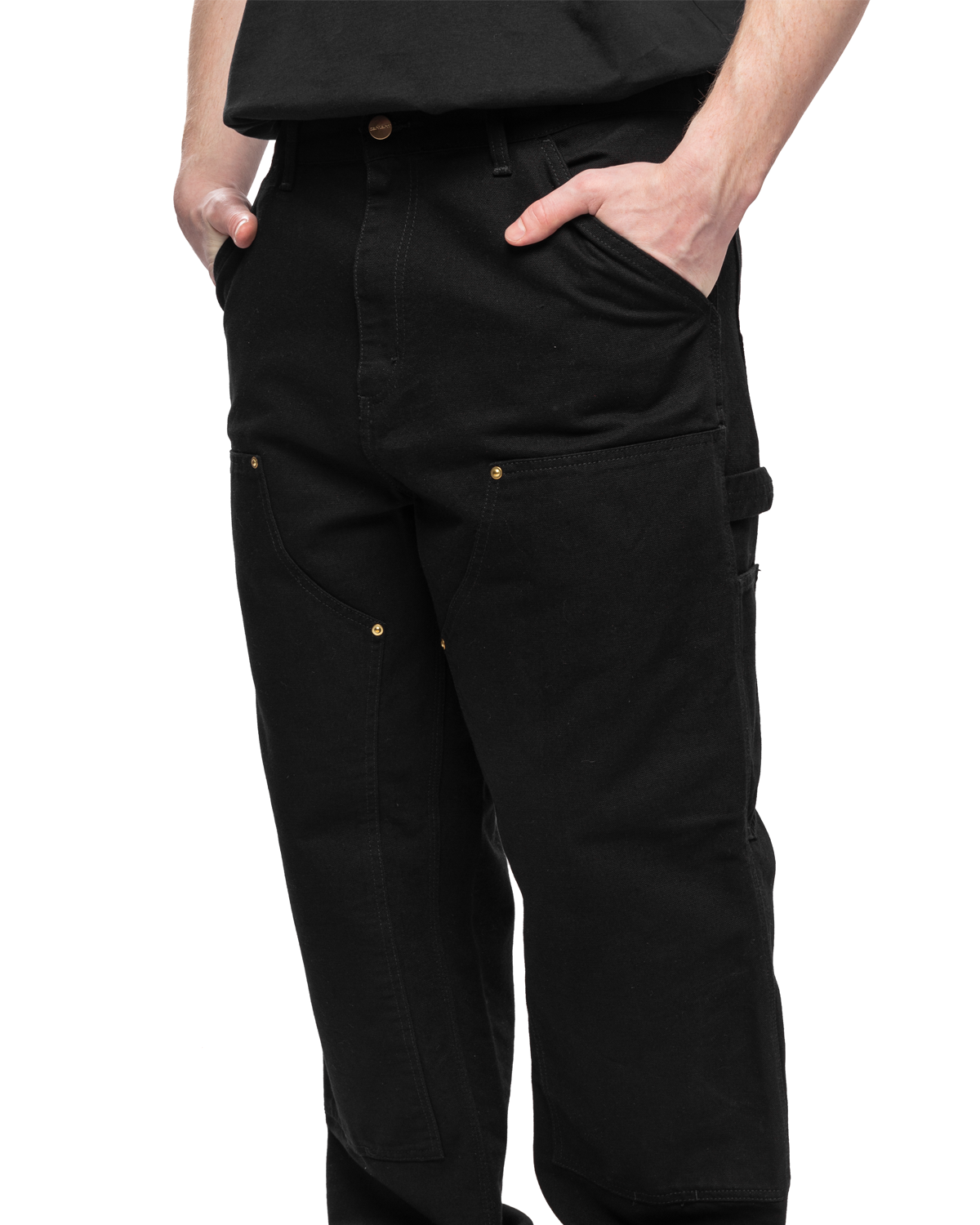 SS24 Double Knee Pant Black (Rinsed)
