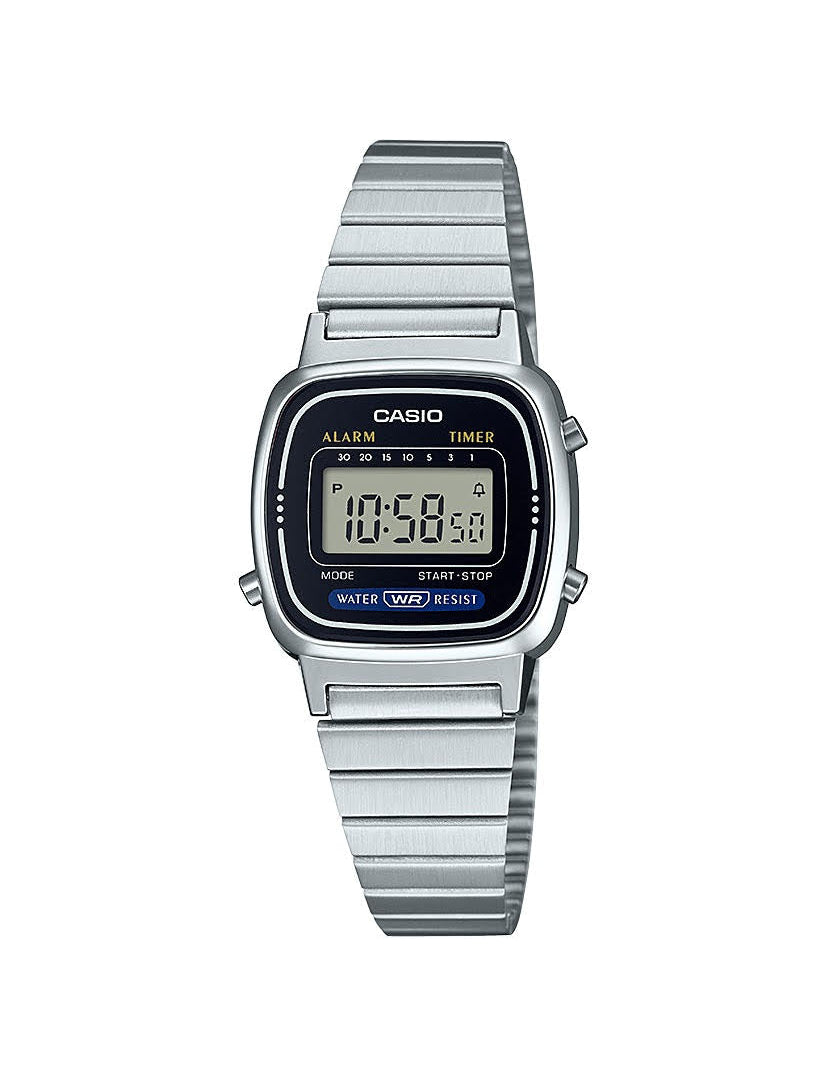 Stainless Steel Silver Digital Watch LA670WA - 1 (Women's) - LIKELIHOOD