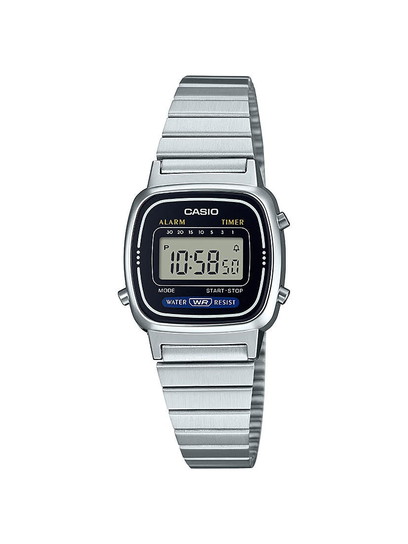 Stainless Steel Silver Digital Watch LA670WA - 1 (Women's) - LIKELIHOOD