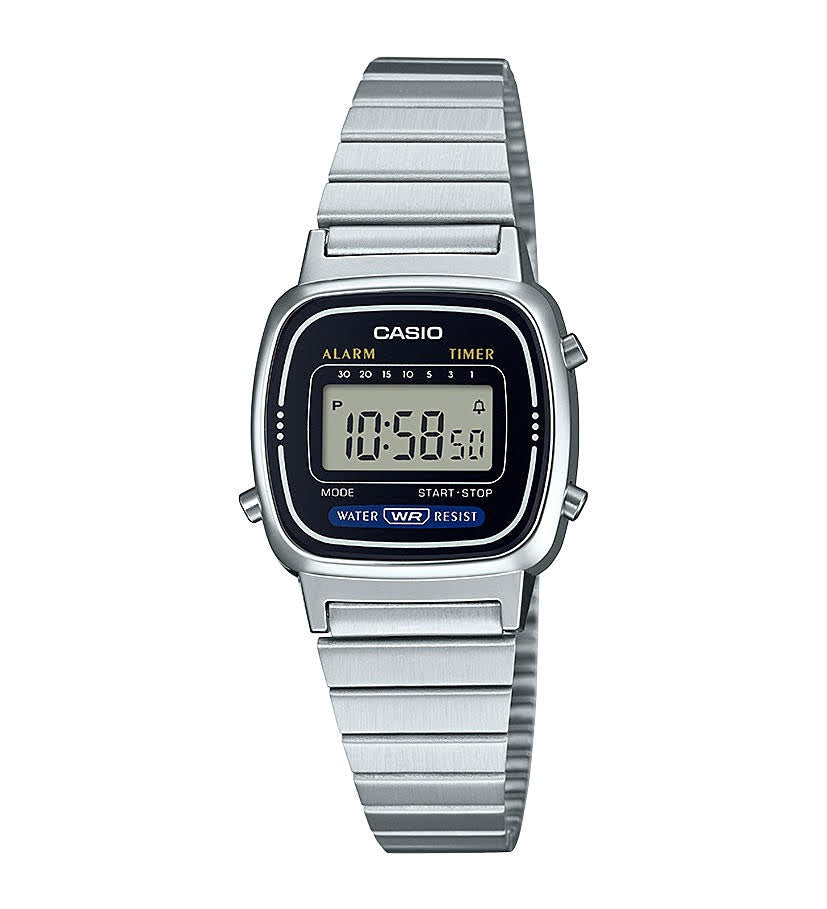 Stainless Steel Silver Digital Watch LA670WA - 1 (Women's) - LIKELIHOOD