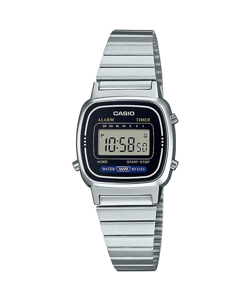 Stainless Steel Silver Digital Watch LA670WA - 1 (Women's) - LIKELIHOOD