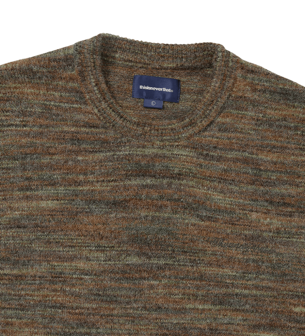 Static Knit Sweater Olive - LIKELIHOOD