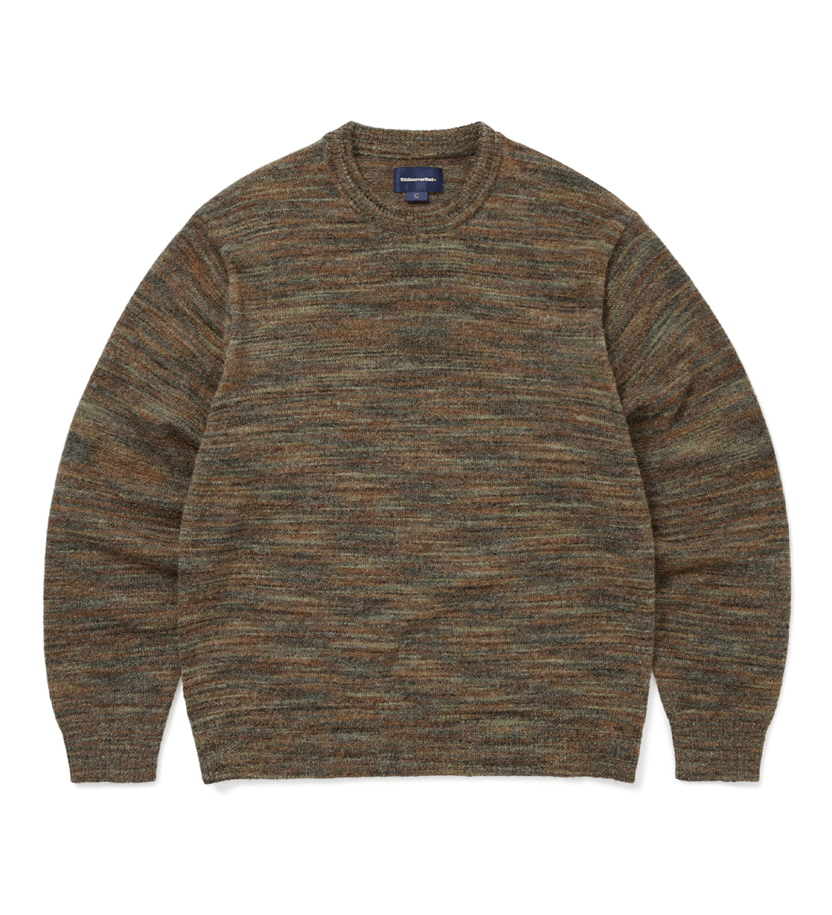 Static Knit Sweater Olive - LIKELIHOOD