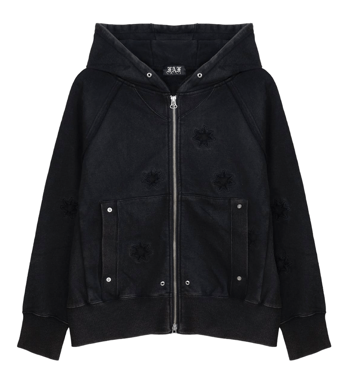 Stella Zip Up Hoodie Black - LIKELIHOOD