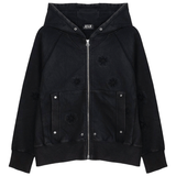 Stella Zip Up Hoodie Black - LIKELIHOOD