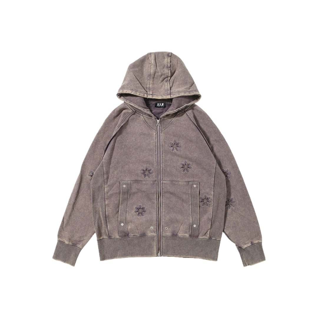 Stella Zip Up Hoodie Brown - LIKELIHOOD
