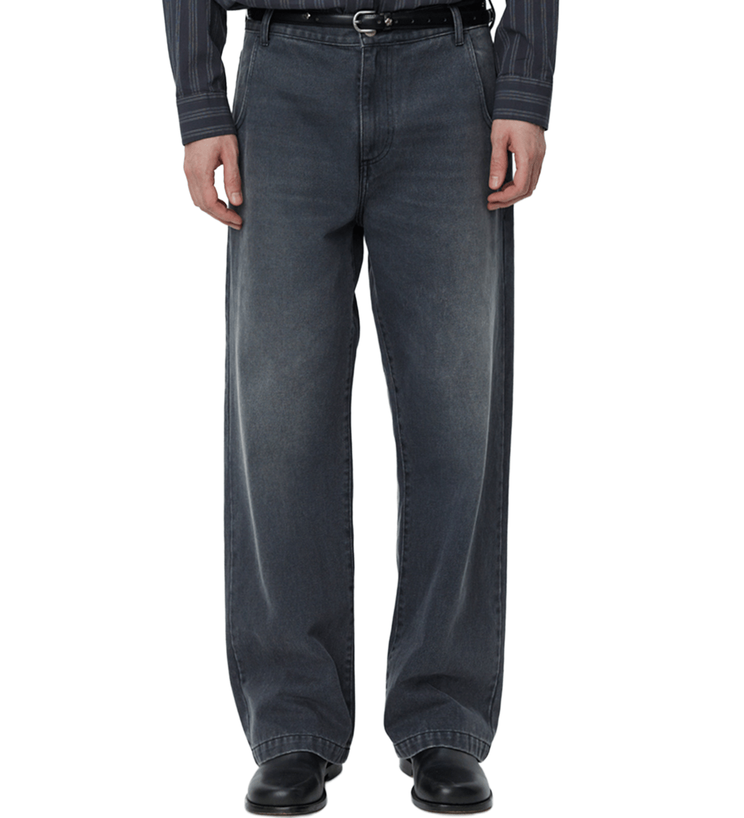 Straight Cut Jeans Faded Black - LIKELIHOOD