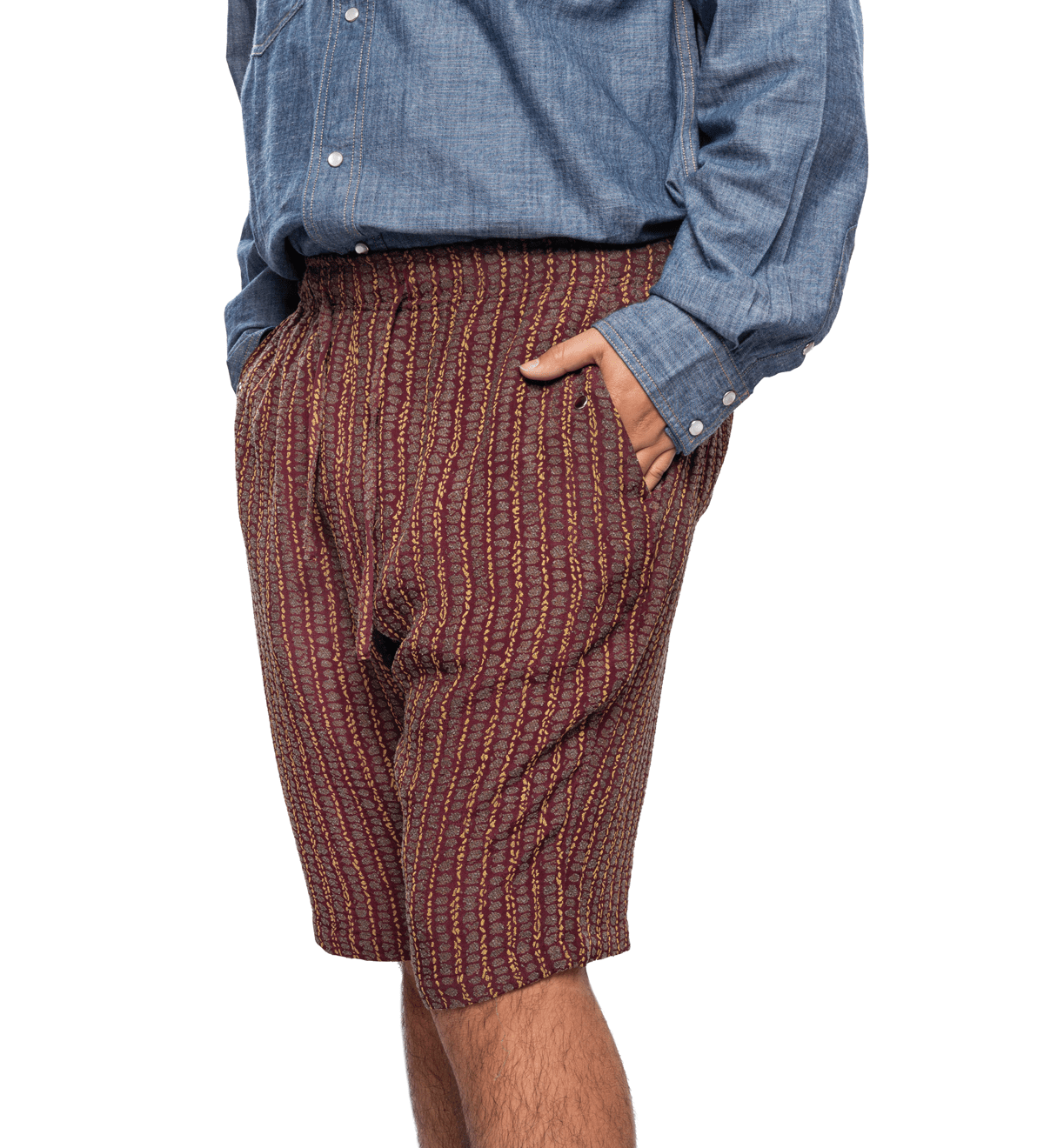 String Cowboy Shorts Bordeaux - LIKELIHOOD