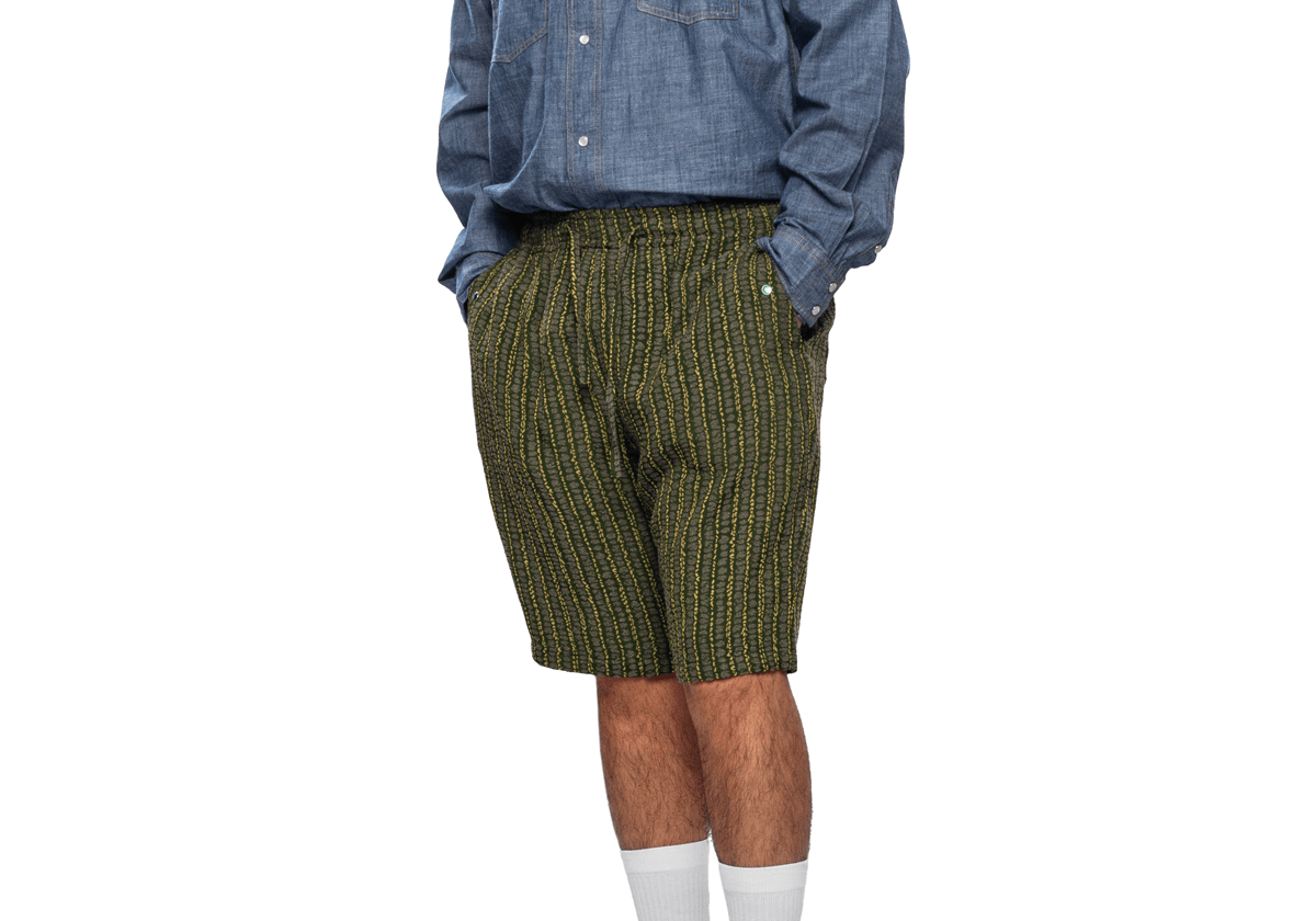 String Cowboy Shorts Green - LIKELIHOOD