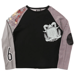 Stripe Raglan Black - LIKELIHOOD