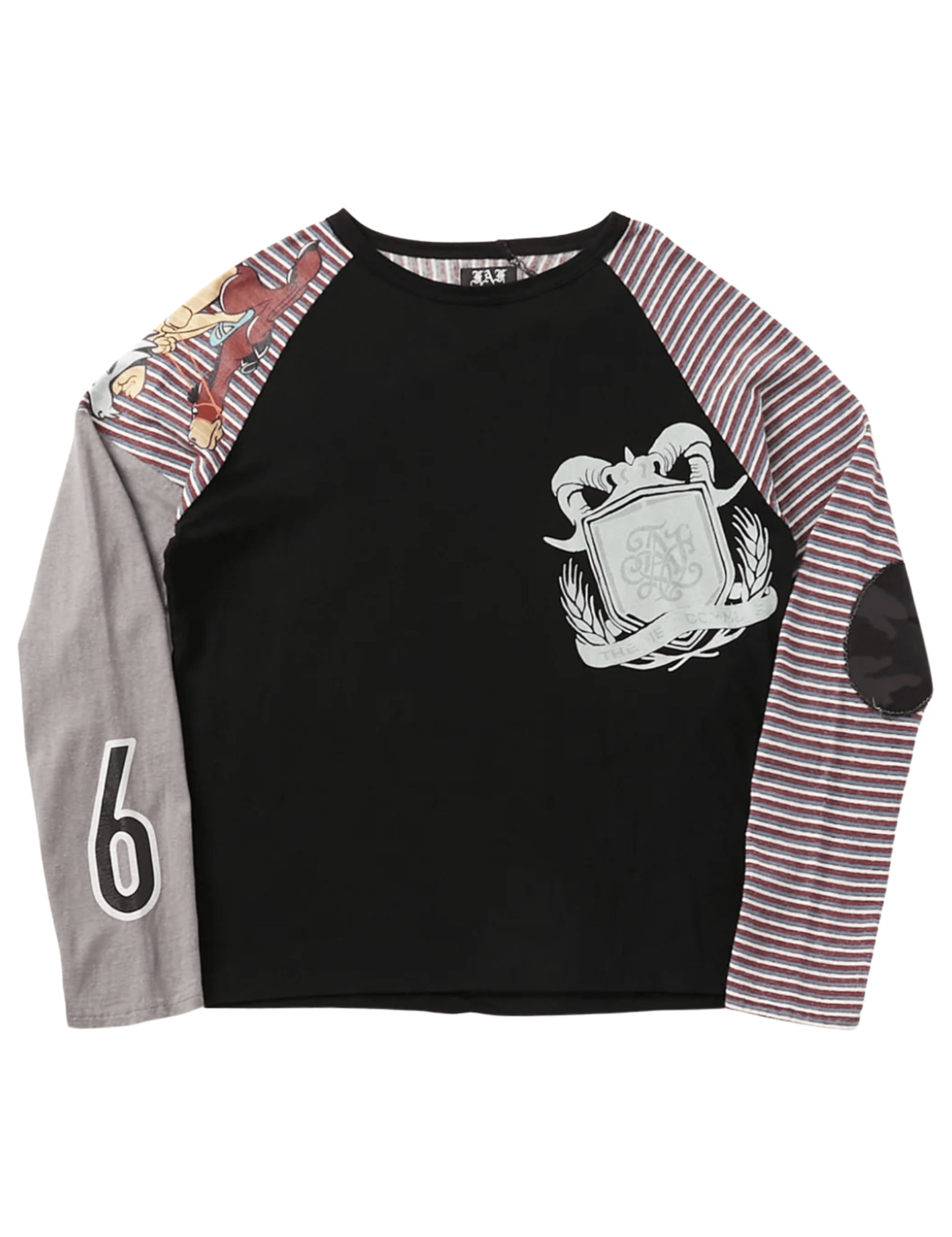 Stripe Raglan Black - LIKELIHOOD