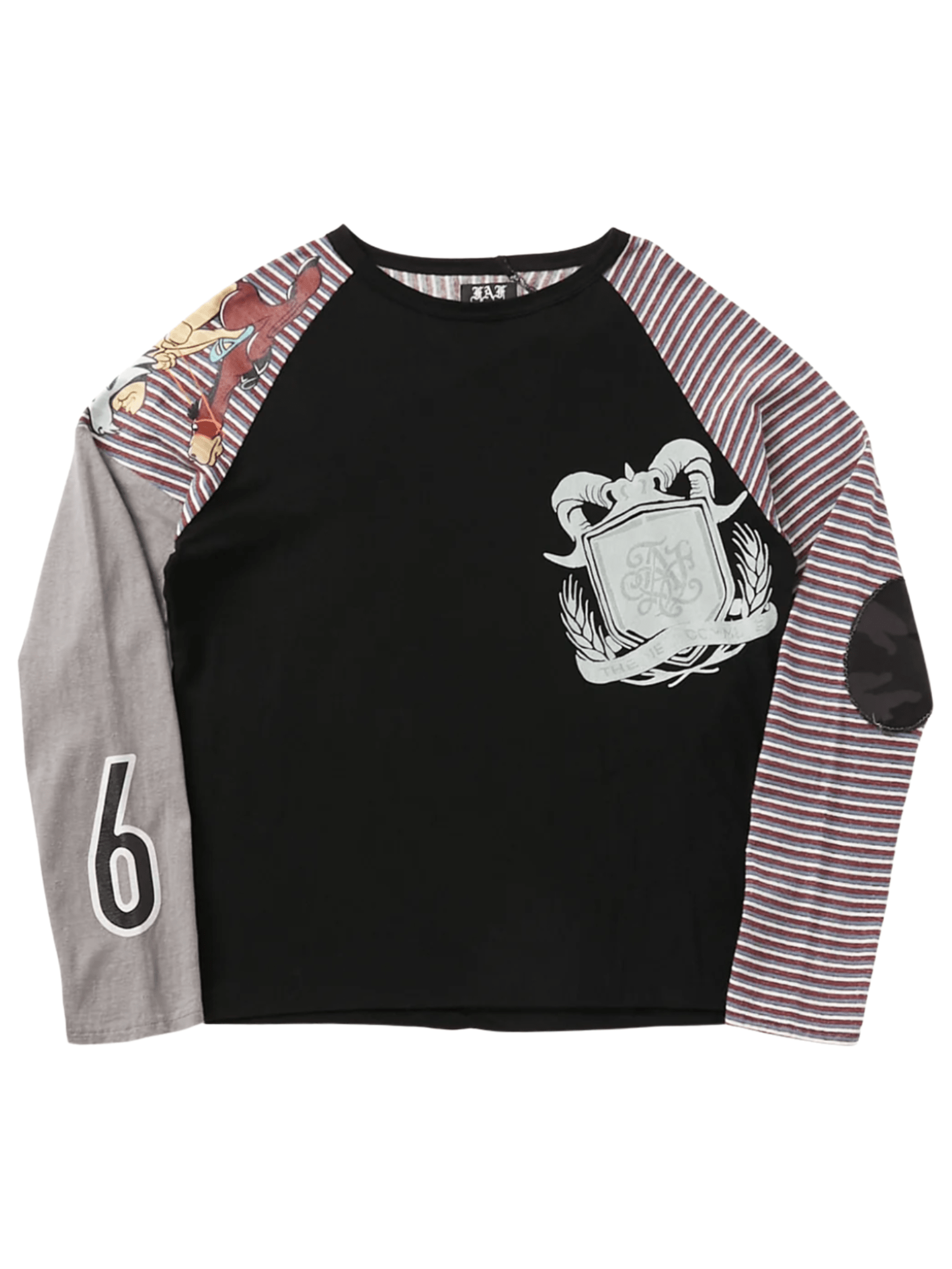 Stripe Raglan Black - LIKELIHOOD