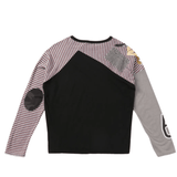 Stripe Raglan Black - LIKELIHOOD