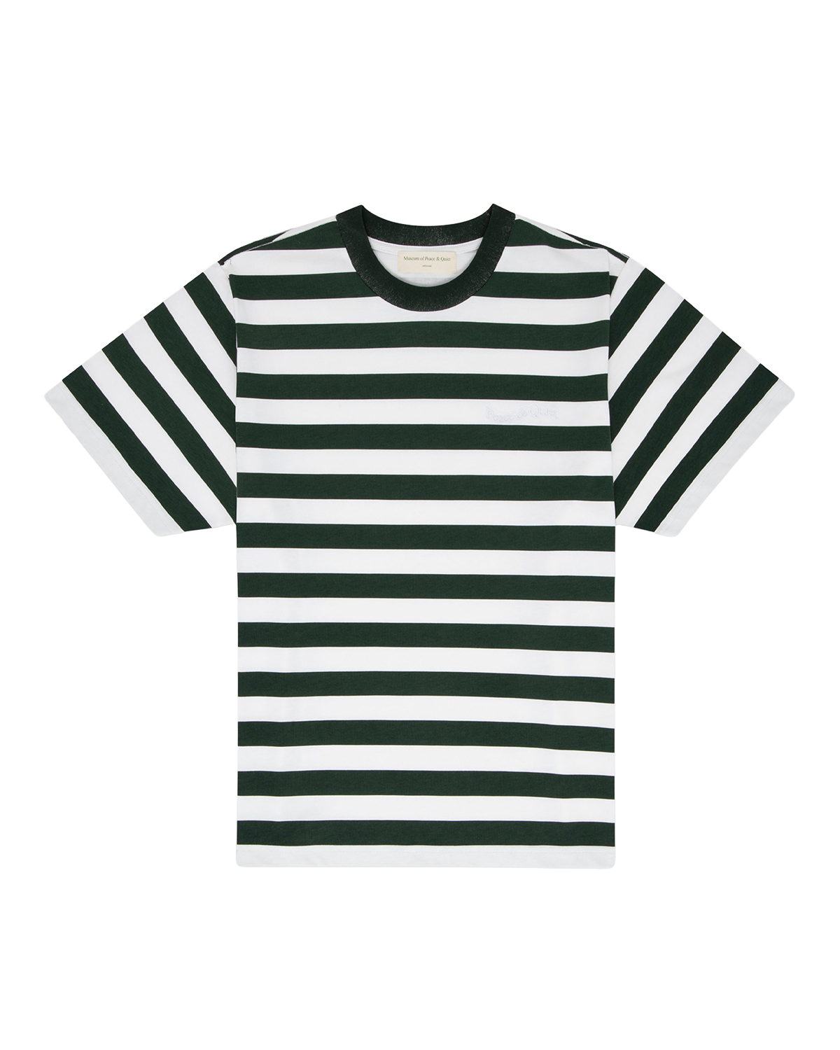 Wordmark Striped T-Shirt Forest