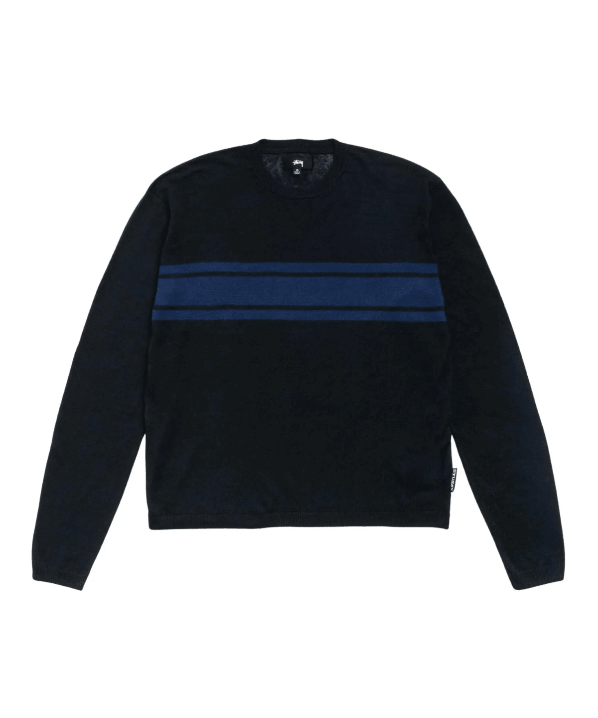 Striped LS Sweater Black - LIKELIHOOD