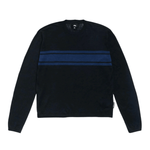 Striped LS Sweater Black - LIKELIHOOD