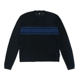 Striped LS Sweater Black - LIKELIHOOD