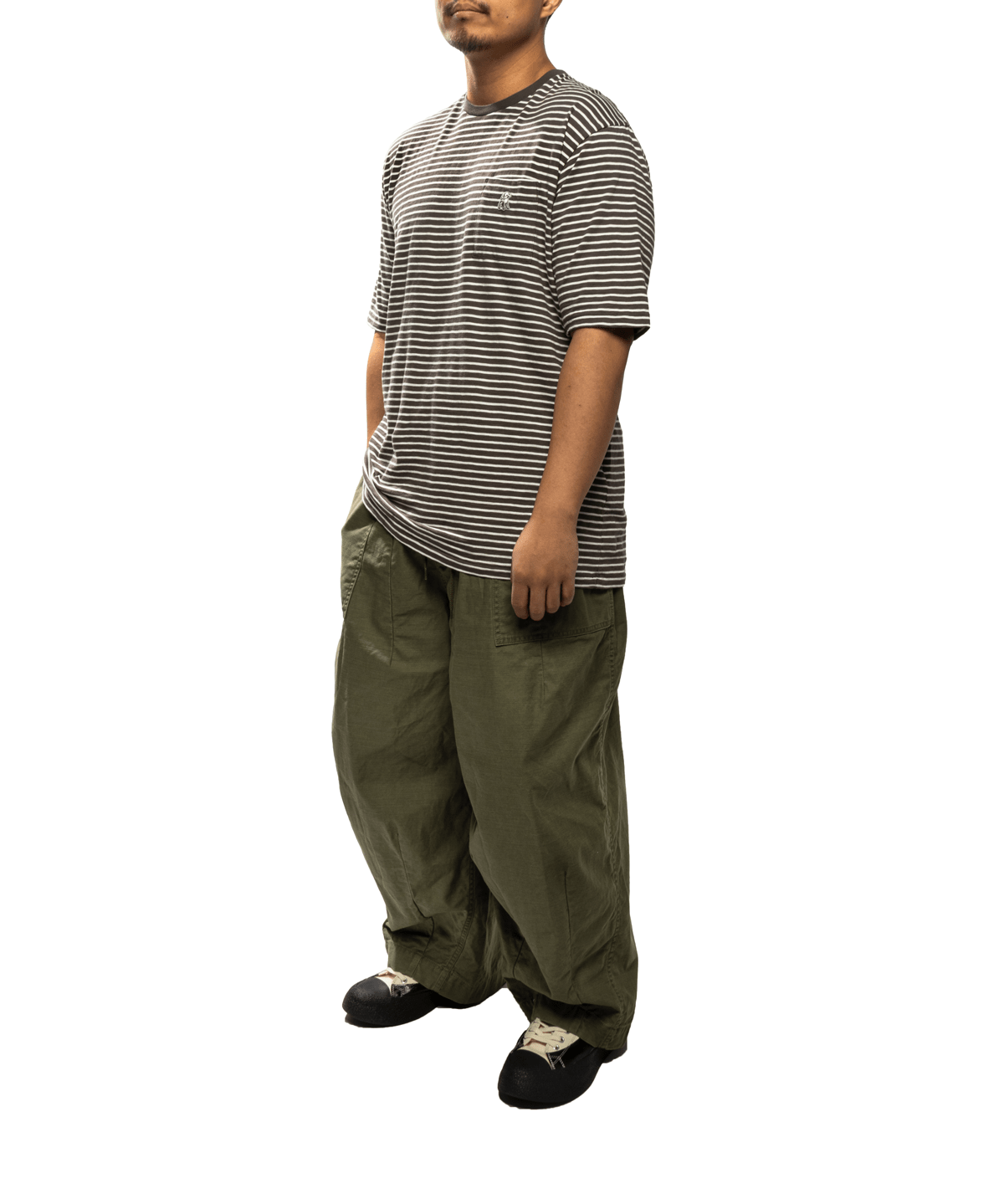 Striped T-shirt Grey Border - LIKELIHOOD