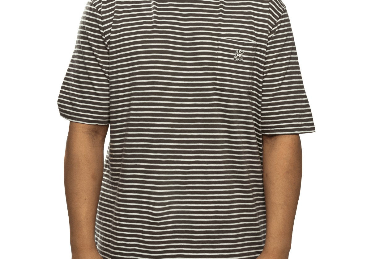 Striped T-shirt Grey Border - LIKELIHOOD