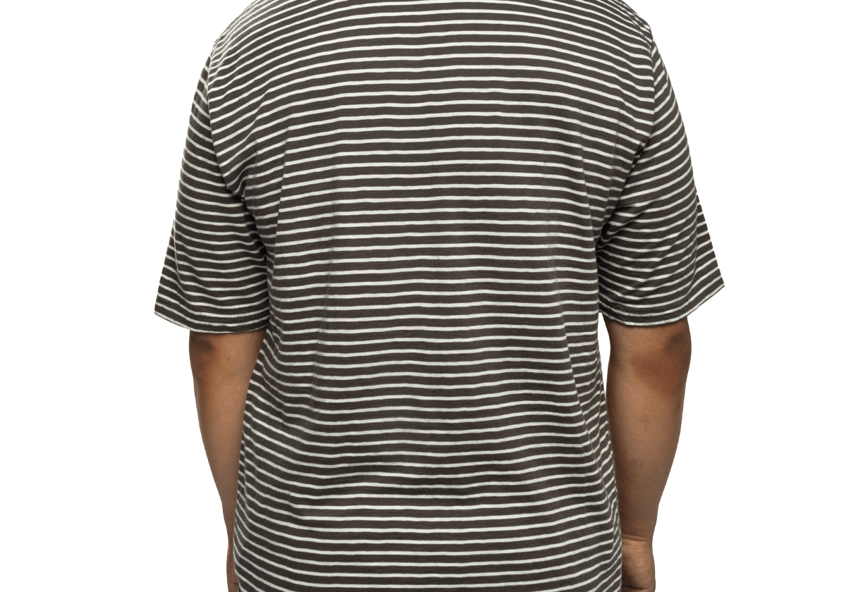 Striped T-shirt Grey Border - LIKELIHOOD