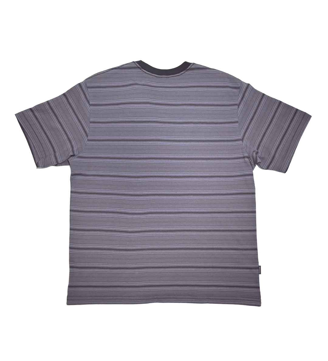 Striped Tee Brown - LIKELIHOOD