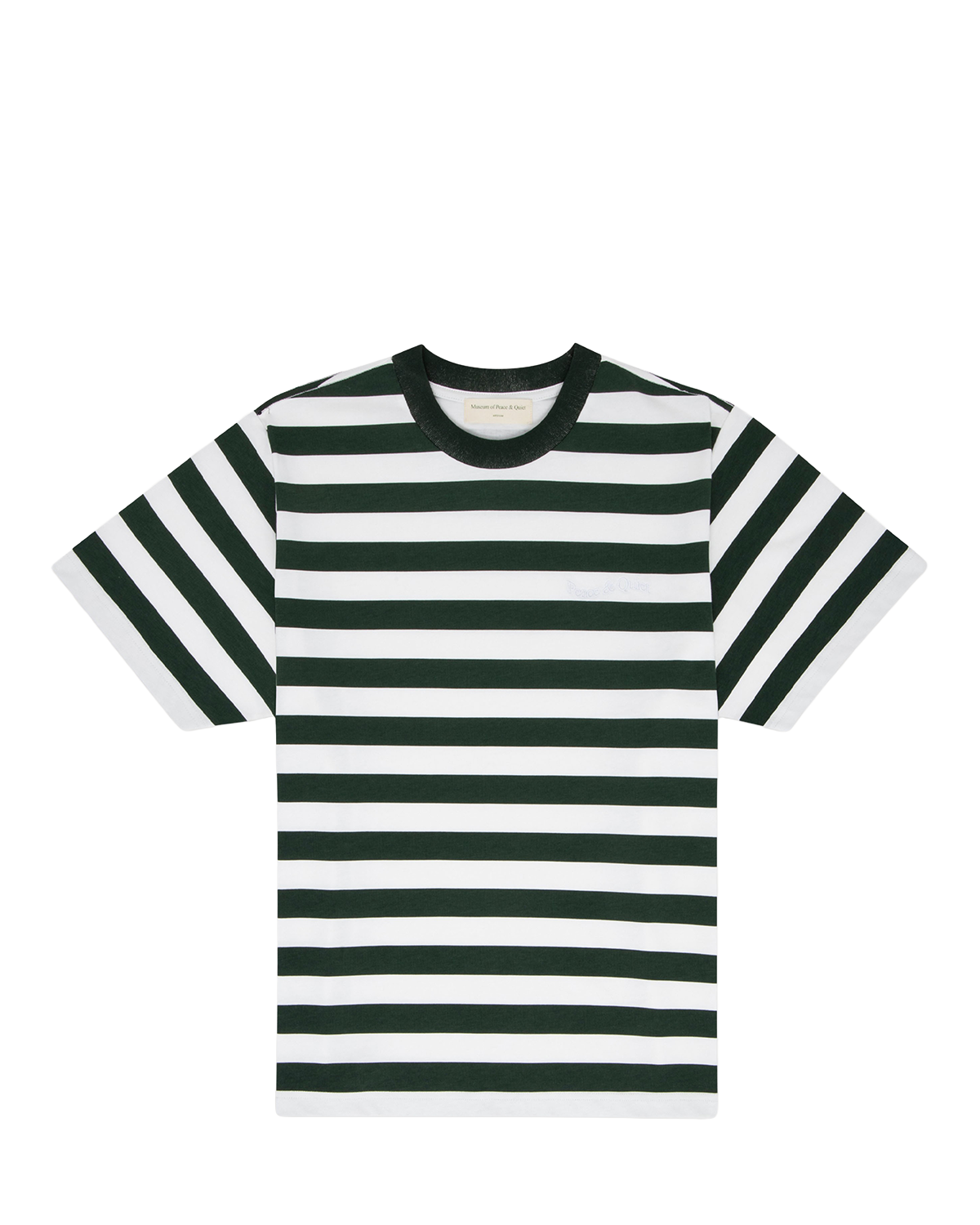 Wordmark Striped T-Shirt Forest